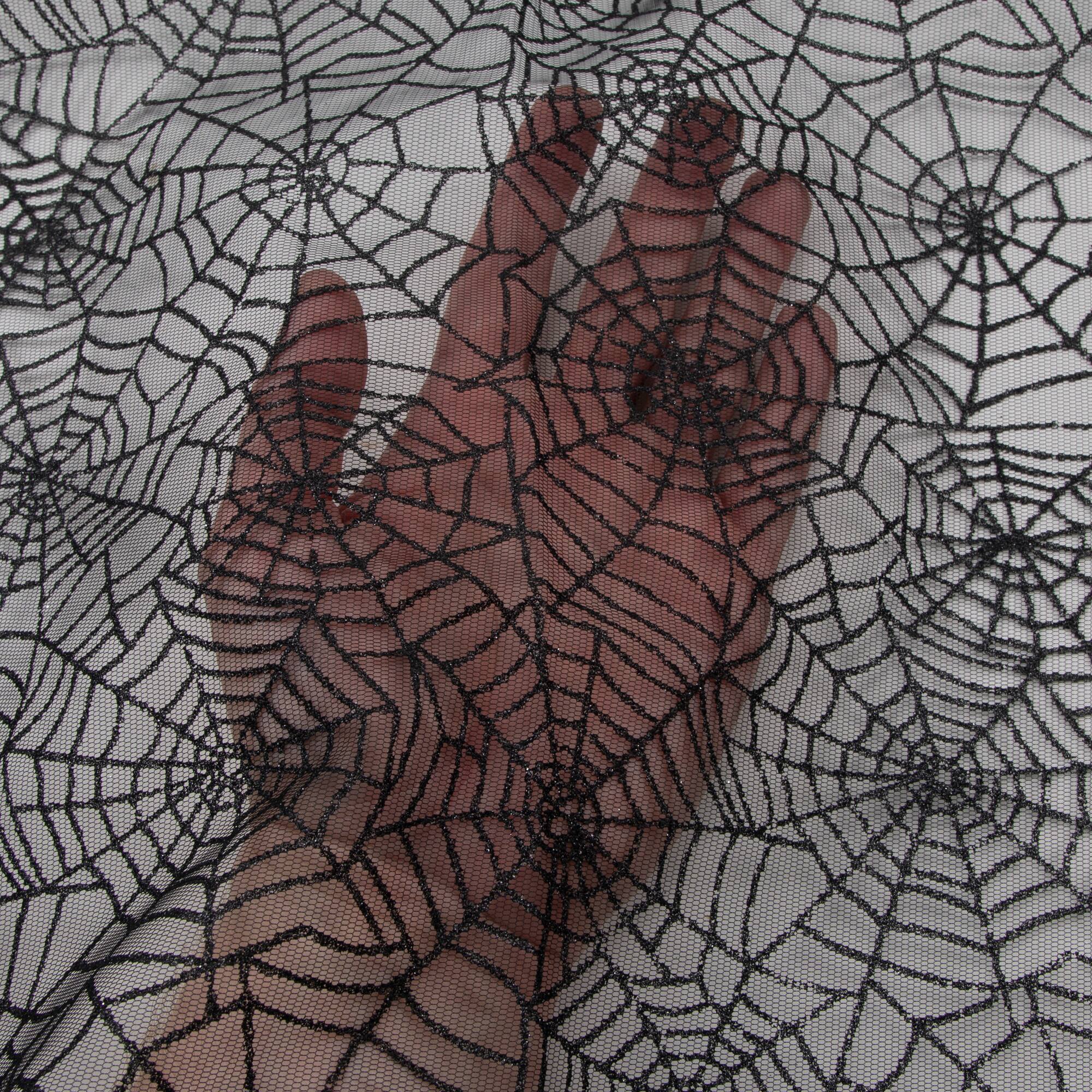 Wyla Black Web Printed Mesh